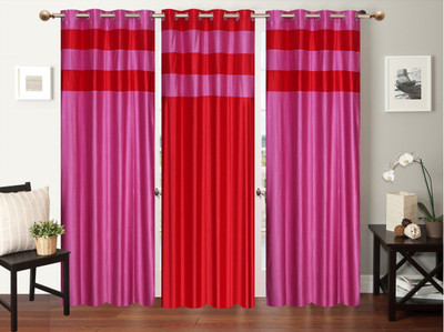 

Furnishing Zone 152 cm (5 ft) Polyester Window Curtain (Pack Of 3)(Plain, Multicolor)