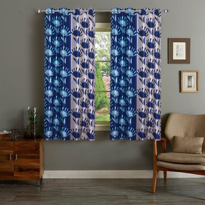 

IWS 152 cm (5 ft) Polyester Window Curtain (Pack Of 2)(Printed, Multicolor)