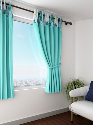

Swayam 152 cm (5 ft) Polyester Window Curtain Single Curtain(Floral, Green, Yellow)