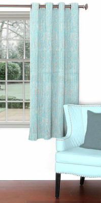 

Skipper 153 cm (5 ft) Blends Window Curtain Single Curtain(Motif, Blue)