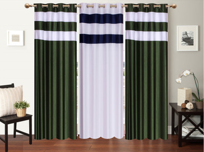 

Furnishing Zone 152 cm (5 ft) Polyester Window Curtain (Pack Of 3)(Plain, Multicolor)