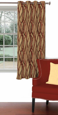 

Skipper 153 cm (5 ft) Blends Window Curtain Single Curtain(Motif, Rust)