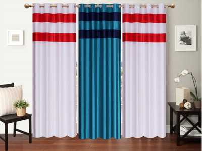 

Furnishing Zone 152 cm (5 ft) Polyester Window Curtain (Pack Of 3)(Plain, Multicolor)