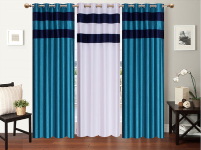 

Furnishing Zone 274 cm (9 ft) Polyester Long Door Curtain (Pack Of 3)(Plain, Multicolor)