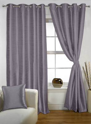 

Lushomes 274.32 cm (9 ft) Polyester Long Door Curtain Single Curtain(Plain, Cooks Blue)