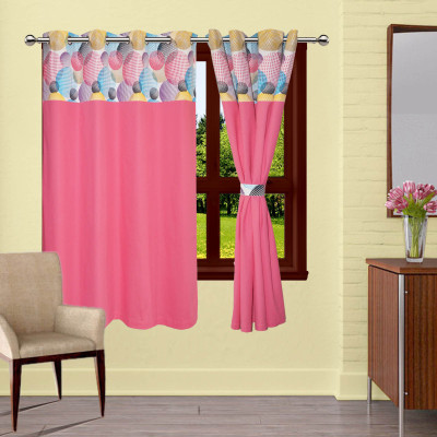 

Lushomes 152.4 cm (5 ft) Cotton Window Curtain Single Curtain(Printed, Multicolor)