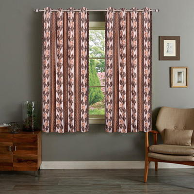 

IWS 152 cm (5 ft) Polyester Window Curtain (Pack Of 2)(Printed, Multicolor)