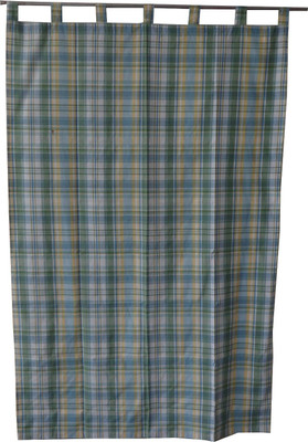 51% OFF on Adt Saral 200 cm (6 ft) Cotton Door Curtain Single Curtain(Geometric, Multicolor)