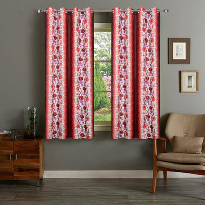 

IWS 152 cm (5 ft) Polyester Window Curtain (Pack Of 2)(Printed, Multicolor)