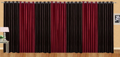 

Ville Style 275 cm (9 ft) Polyester Long Door Curtain (Pack Of 7)(Solid, Brown, Maroon)
