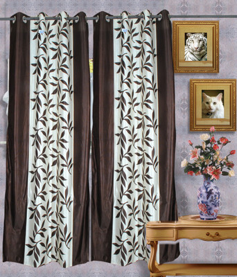 43% OFF on Madhav product 212 cm (7 ft) Polyester Door Curtain (Pack Of 3)(Floral, Brown) 43% OFF on Madhav product 212 cm (7 ft) Polyester Door Curtain (Pack Of 3)(Floral, Brown)