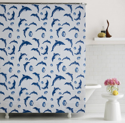 

Home Candy PVC Shower Curtain 180 cm (6 ft) Single Curtain(Animal Multicolor)
