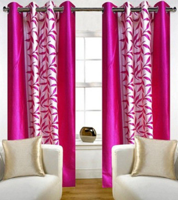 

Profabhome 213 cm (7 ft) Polyester Door Curtain (Pack Of 2)(Solid, Multicolor)