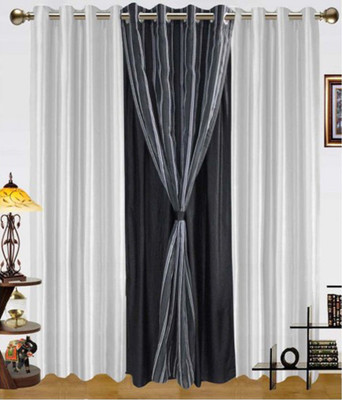 

JT International 213.36 cm (7 ft) Polyester Door Curtain (Pack Of 2)(Solid, Multicolor)