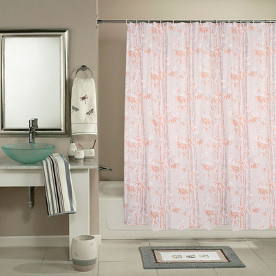 

Katwa Clasic 198 cm (6 ft) PVC Shower Curtain Single Curtain(Printed, Brown)
