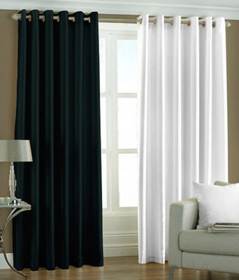 

PariHomefurnishing 274 cm (9 ft) Polyester Long Door Curtain (Pack Of 2)(Self Design, Multicolor)