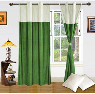 

JT International 213.36 cm (7 ft) Polyester Door Curtain (Pack Of 2)(Geometric, Multicolor)
