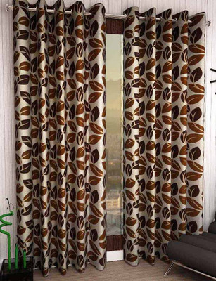 54% OFF on Homefab India 214 cm (7 ft) Polyester Door Curtain (Pack Of 2)(Floral, Brown) 54% OFF on Homefab India 214 cm (7 ft) Polyester Door Curtain (Pack Of 2)(Floral, Brown)