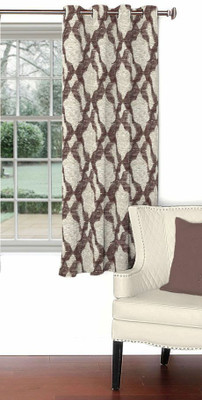 

Skipper 153 cm (5 ft) Blends Window Curtain Single Curtain(Abstract, Grey & Red)