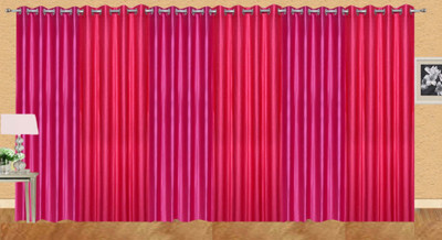 

Ville Style 214 cm (7 ft) Polyester Door Curtain (Pack Of 6)(Solid, Pink)