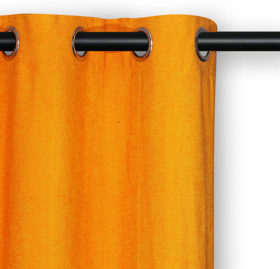 

Soumya Furnishings 157 cm (5 ft) Cotton Window Curtain Single Curtain(Solid, Yellow)