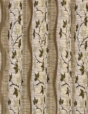 

Vorhang 150 cm (5 ft) Jacquard Window Curtain Single Curtain(Floral, Green)