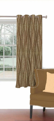 

Skipper 153 cm (5 ft) Blends Window Curtain Single Curtain(Abstract, Brown)