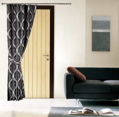 

Threadmix 212 cm (7 ft) Polyester Door Curtain Single Curtain(Motif, Multicolor)