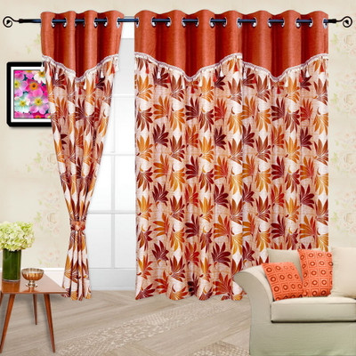 66% OFF on Cortina 210 cm (7 ft) Polyester Door Curtain Single Curtain(Floral, Orange) 66% OFF on Cortina 210 cm (7 ft) Polyester Door Curtain Single Curtain(Floral, Orange)