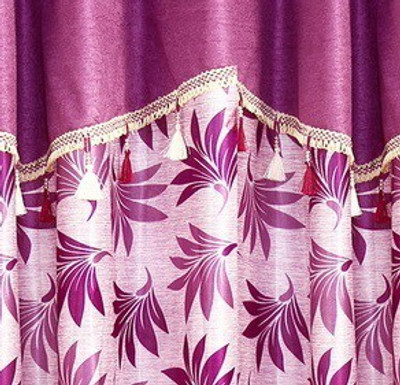 

Cortina 270 cm (9 ft) Polyester Long Door Curtain (Pack Of 2)(Solid, Purple)