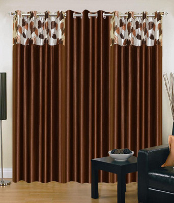 

JT International 213.36 cm (7 ft) Polyester Door Curtain (Pack Of 2)(Solid, Multicolor)