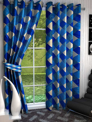 66% OFF on Homefab India 274.5 cm (9 ft) Polyester Long Door Curtain (Pack Of 2)(Geometric, Blue) 66% OFF on Homefab India 274.5 cm (9 ft) Polyester Long Door Curtain (Pack Of 2)(Geometric, Blue)