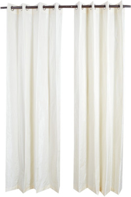 

MABA 215 cm (7 ft) Polyester Door Curtain (Pack Of 2)(Plain, Beige)