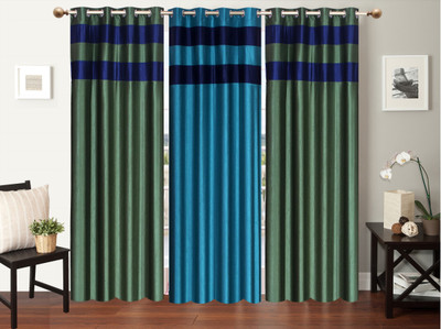 

Furnishing Zone 152 cm (5 ft) Polyester Window Curtain (Pack Of 3)(Plain, Multicolor)