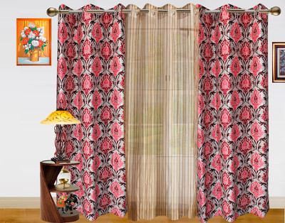 18% OFF on Dekor World 215 cm (7 ft) Polyester Door Curtain (Pack Of 3)(Motif, Maroon, Beige) 18% OFF on Dekor World 215 cm (7 ft) Polyester Door Curtain (Pack Of 3)(Motif, Maroon, Beige)