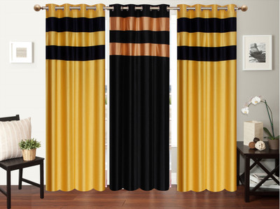 

Furnishing Zone 152 cm (5 ft) Polyester Window Curtain (Pack Of 3)(Plain, Multicolor)