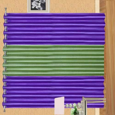 

deepanshi handloom 213 cm (7 ft) Polyester Door Curtain (Pack Of 3)(Plain, Multicolor)