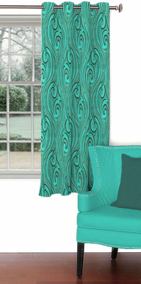 

Skipper 153 cm (5 ft) Blends Window Curtain Single Curtain(Motif, Green)