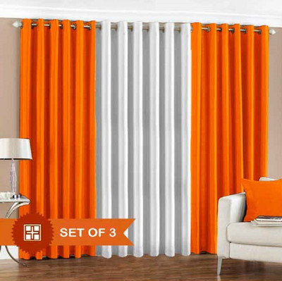

Daddu Enterprises 213.36 cm (7 ft) Polyester Door Curtain (Pack Of 3)(Plain, Multicolor)