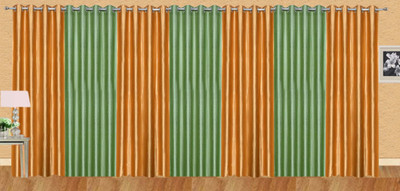 

Stella Creations 214 cm (7 ft) Polyester Door Curtain (Pack Of 7)(Solid, Gold, Light Green)