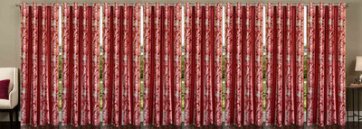 

Ville Style 214 cm (7 ft) Polyester Door Curtain (Pack Of 8)(Abstract, Maroon)