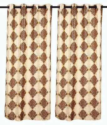 

Zesture 211 cm (7 ft) Polyester Door Curtain (Pack Of 2)(Motif, Multicolor)