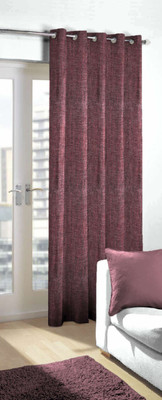 

Skipper 214 cm (7 ft) Polyester Door Curtain Single Curtain(Abstract, Maroon)