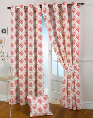 

Presto 210 cm (7 ft) Polyester Door Curtain Single Curtain(Self Design, Maroon)