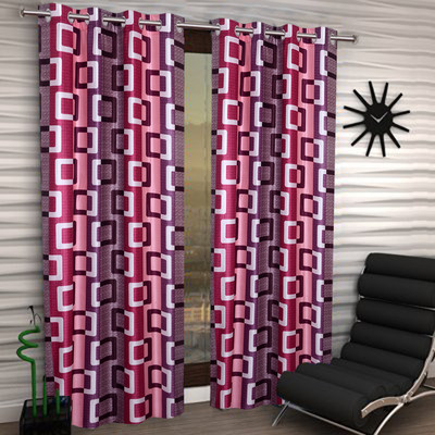 

IWS 212 cm (7 ft) Polyester Door Curtain (Pack Of 2)(Printed, Multicolor)