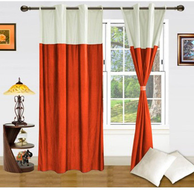 

JT International 213.36 cm (7 ft) Polyester Door Curtain (Pack Of 2)(Abstract, Multicolor)