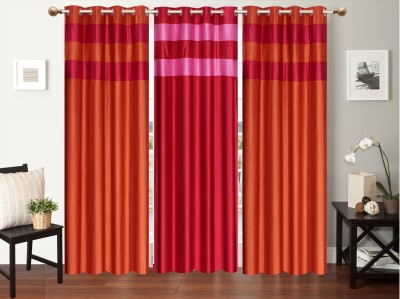 

Furnishing Zone 152 cm (5 ft) Polyester Window Curtain (Pack Of 3)(Plain, Multicolor)