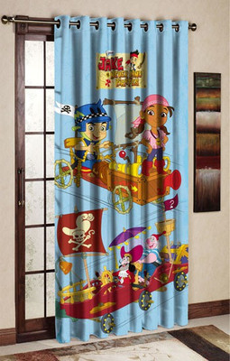 

Uber Urban 213 cm (7 ft) Polyester Door Curtain Single Curtain(Cartoon, Multicolor)