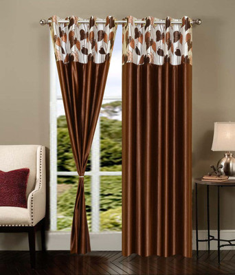 

JT International 213.36 cm (7 ft) Polyester Door Curtain (Pack Of 2)(Solid, Multicolor)