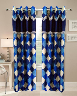 45% OFF on Homefab India 214 cm (7 ft) Polyester Door Curtain (Pack Of 2)(Geometric, Blue) 45% OFF on Homefab India 214 cm (7 ft) Polyester Door Curtain (Pack Of 2)(Geometric, Blue)